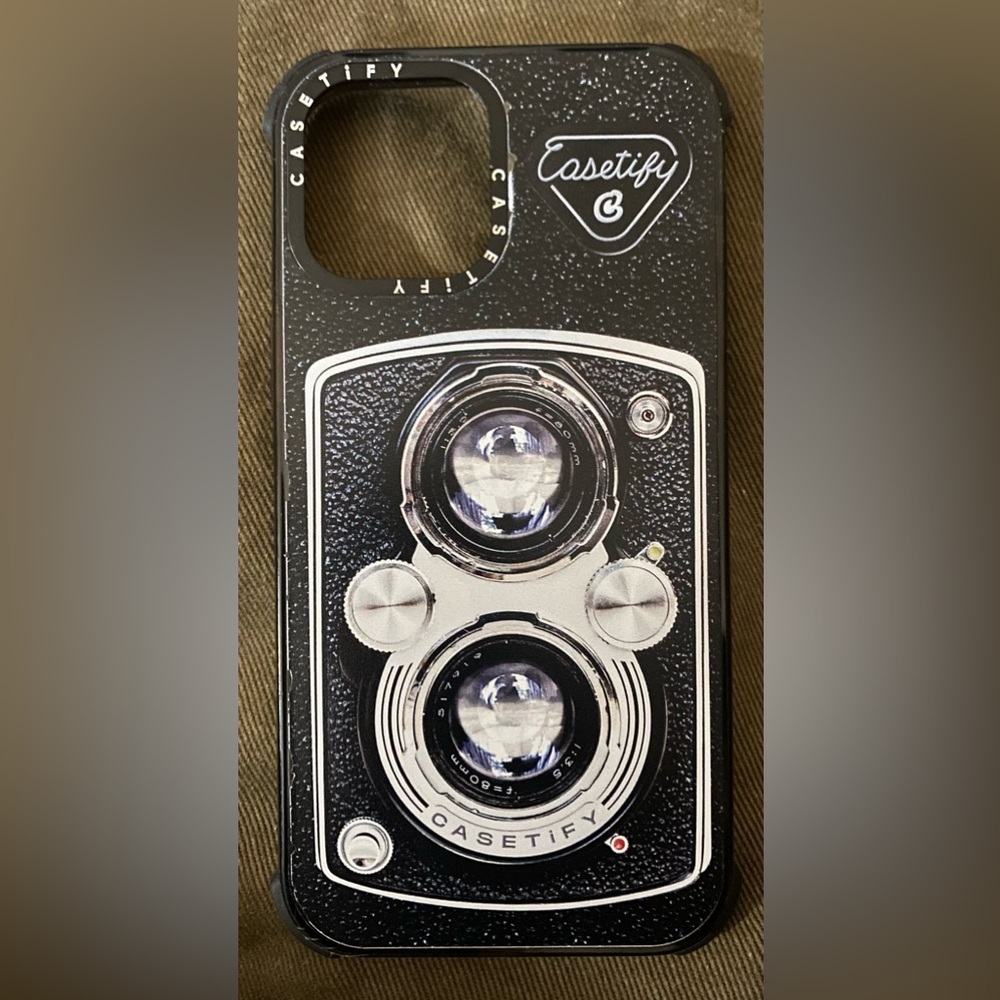 CASETiFY iPhone 12 Pro Casetify Black Impact Resistance Case - Camera Case